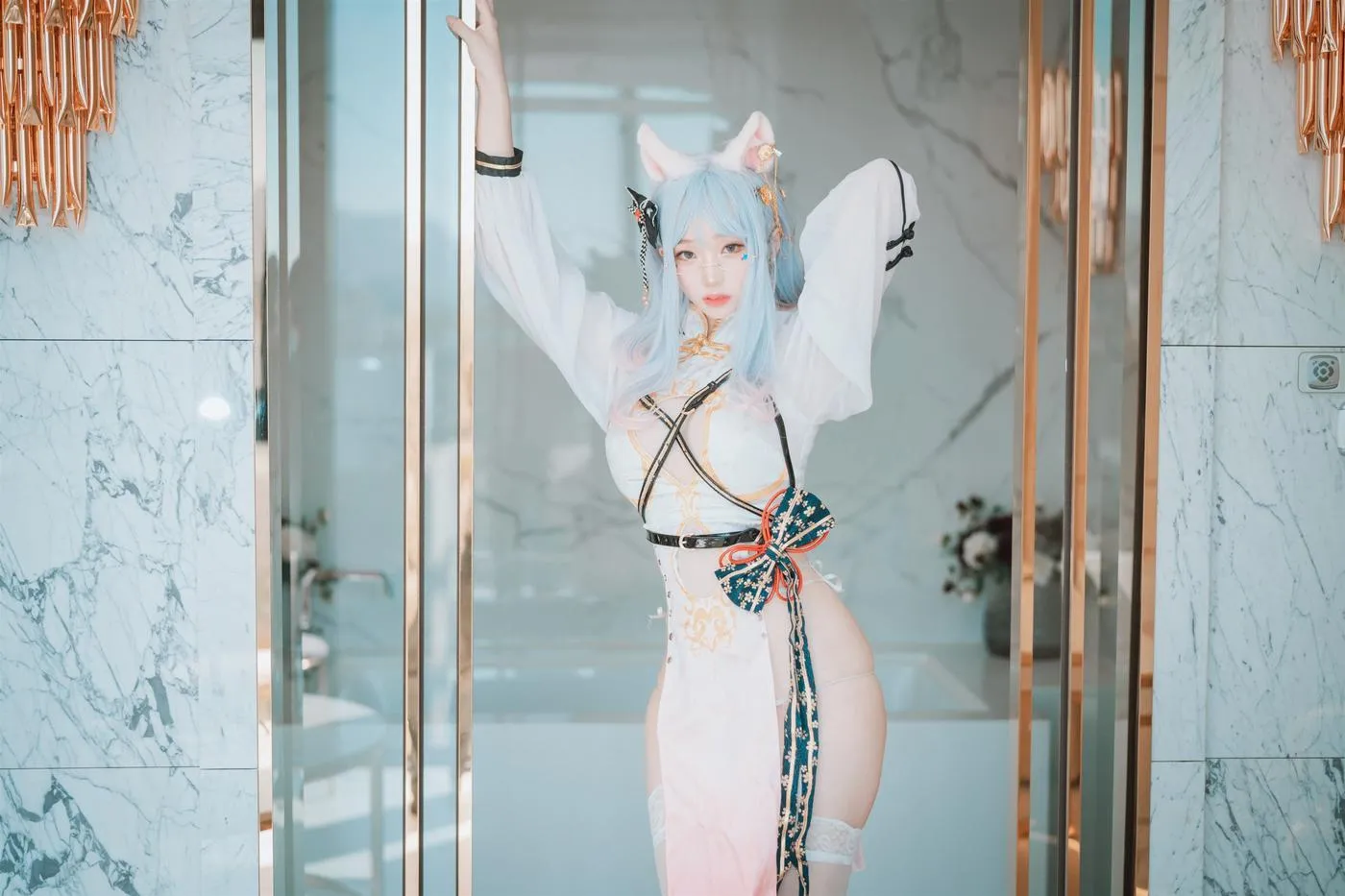 Bambi밤비 – NO.86 [DJAWA] Le Chat Porte un Qípáo [87P]插图